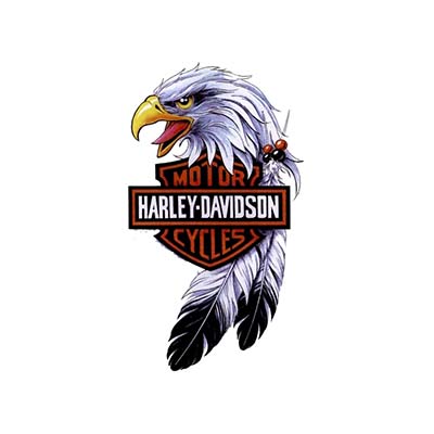 Harley davidson eagle designs Water Transfer Temporary Tattoo(fake Tattoo) Stickers NO.11261